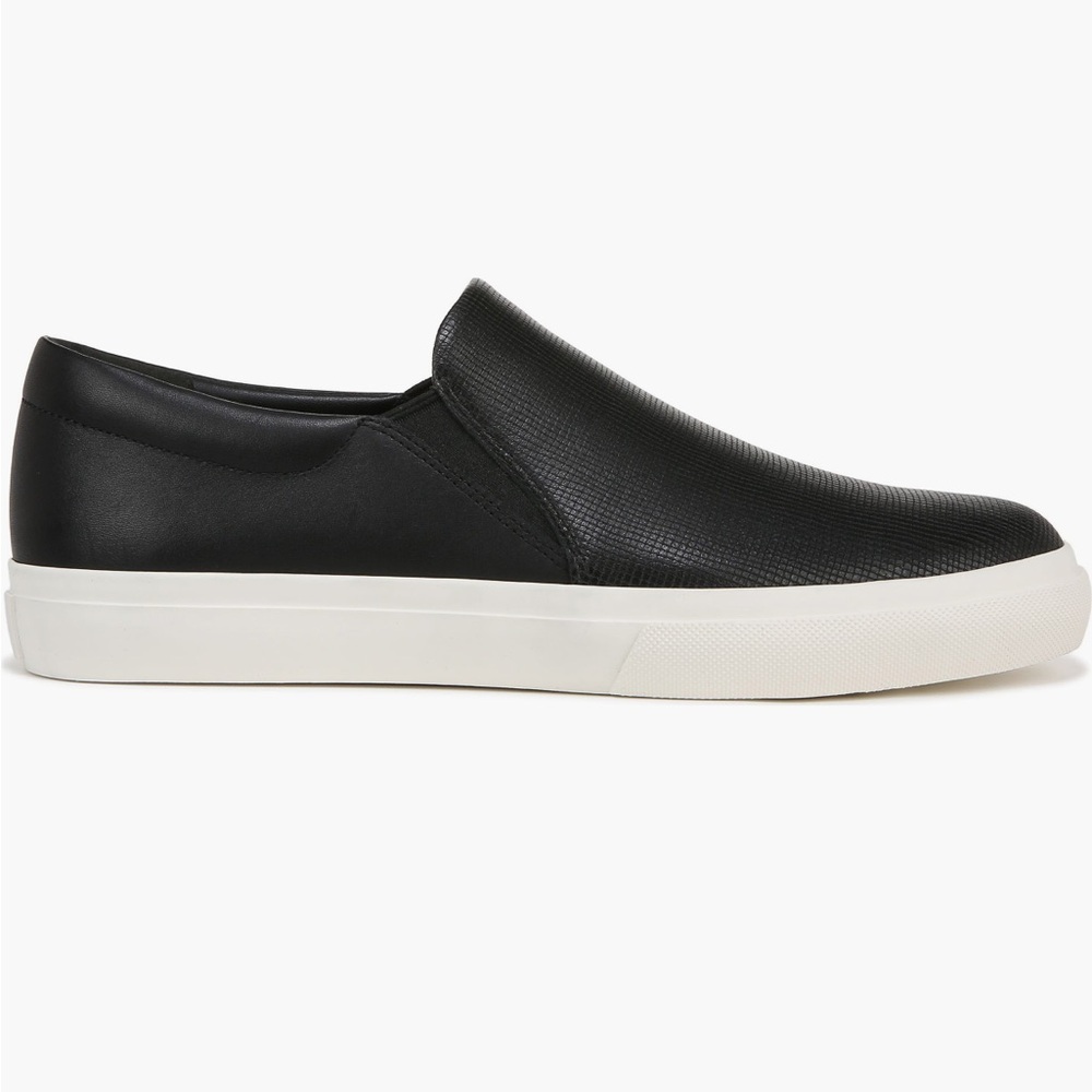 Sold! Vince Black and White Men's Slip-On Loafers